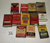 vintage advertising tins