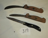 wood handle knives