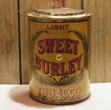 Sweet Burley tobacco tin