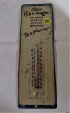 Copenhagen advertising metal thermometer
