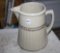 Large Red Wing Grey Line Crock Pitcher