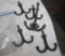 Antique Iron Coat and Hat Hooks