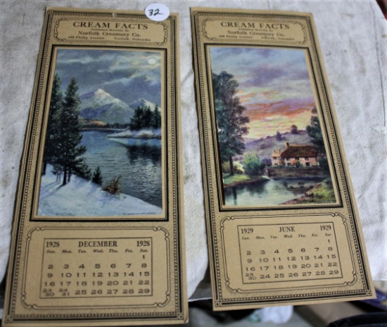 1928 Norfolk Creamery Calendar/Brochures