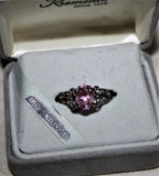 Sterling 925 Ring Pink Oval Morganite