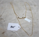 Sterling 925 Necklace Gold Color