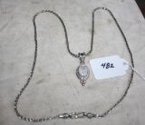 Sterling 925 Necklace and Large Pendant