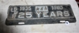 Rare 1935-1960 REA License Plate Topper
