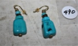 925 Sterling Turquoise Earrings BARSE