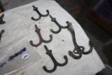 Antique Iron Coat and Hat Hooks