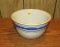 Blue band crock bowl