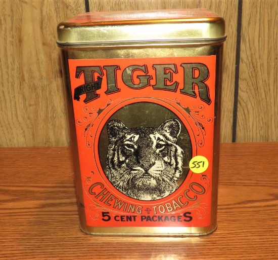 Tiger tobacco tin