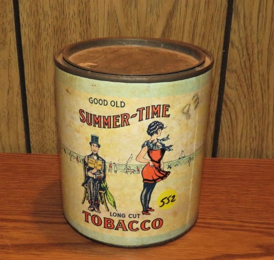 Summer Time tobacco tin