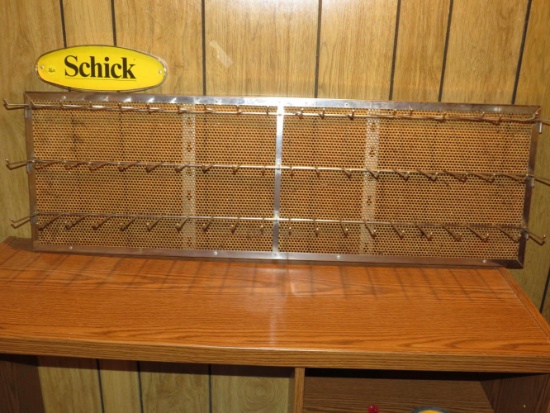 Schick razors display rack