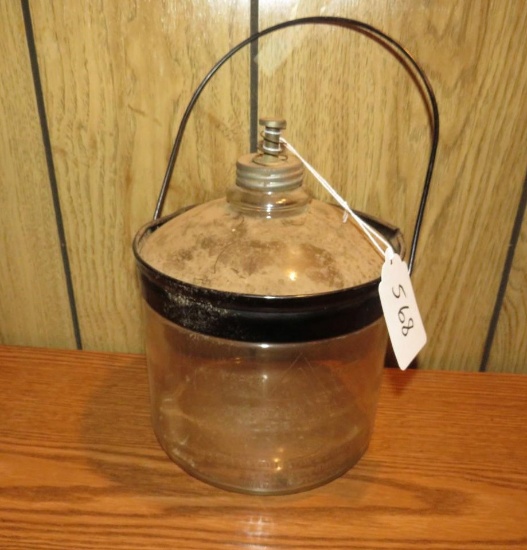 Glass kerosene bottle