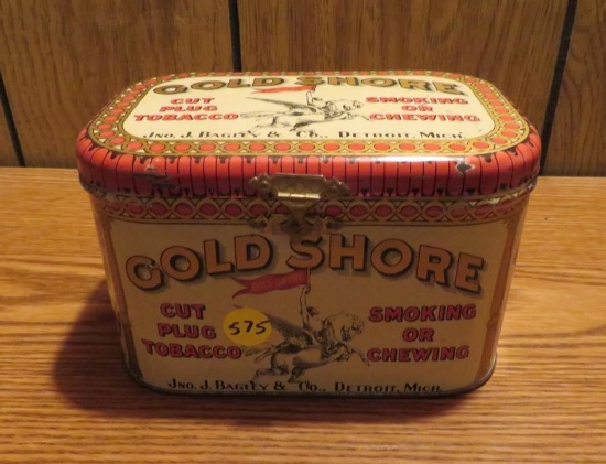Gold Shore tobacco tin