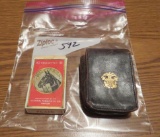 desert gold cigarette W/ leather case