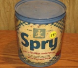 Spry shortening tin