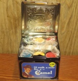 Camel tin W/poker tins