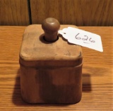 Antique wood cheese/butter press