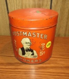 Postmaster tobacco tin