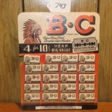 B.C razor blades