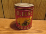 Folger's coffee tin
