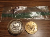 1962 world fair & USA veterans tokens