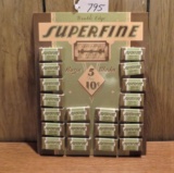 Superfine razor blades