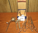 barber tools (scissors. Clippers, razor)