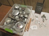 kids aluminum play dishes