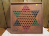 wood Chinese checkers board