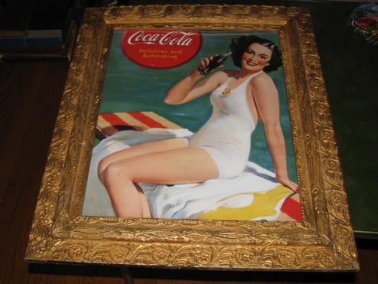 Gold Framed Coca-Cola Picture