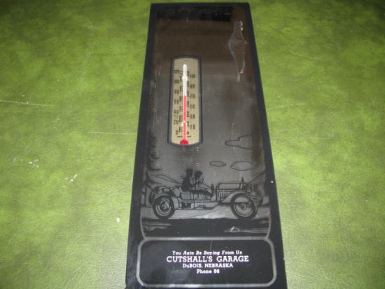 Cutshall's Garage DuBois NE Phone 86 Avd Thermometer