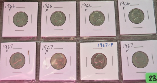 8 Uncirculated Jefferson Nickels