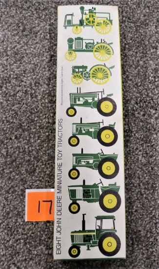 8 John Deere Miniature Toy Tractors