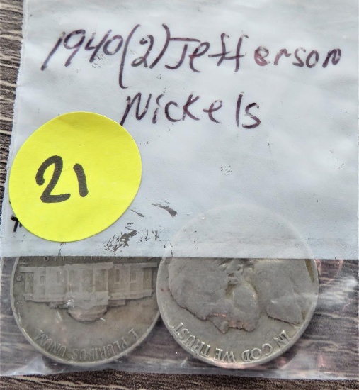 1940(2) Jefferson Nickels