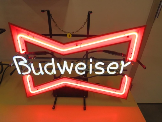 Budweiser bowtie neon signs