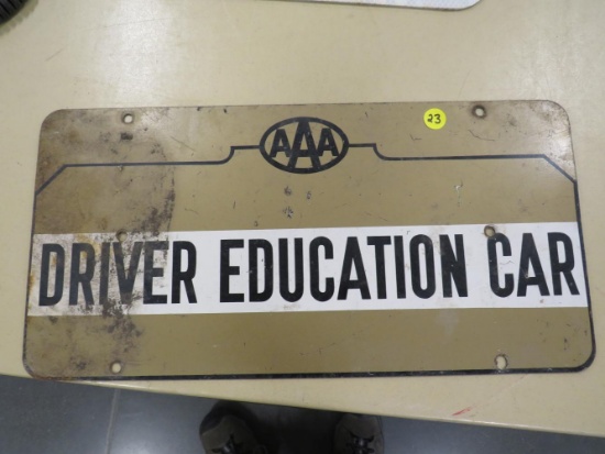 AAA Driver Education Car Sign