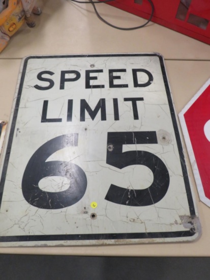 Speed limit 65 sign