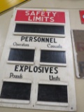 Safety Limits Sign