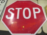 Stop sign red
