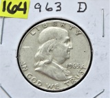 1963-D Franklin Half