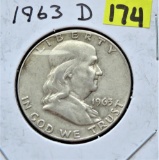 1963-D Franklin Half