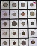 Sheet of 20 Foreign Coins