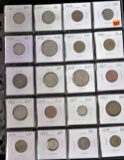 Sheet of 20 Foreign Coins