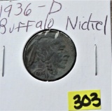 1936-D Buffalo Nickel