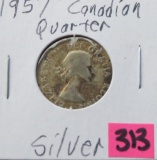 1957 Canadian Quarter Silver