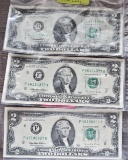 (2) 1995, 1976 $2 Notes