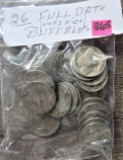 26 Full Date Buffalo Nickels