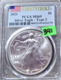 2021 PCGS MS69 Silver Eagle